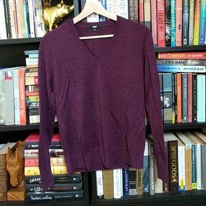 Uniqlo Extra Fine Merino Wool V-neck Sweater